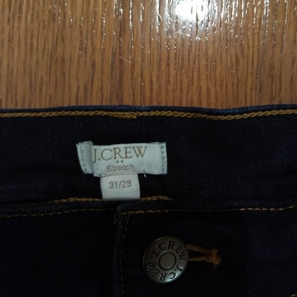 J.Crew Dark Wash Stretch Jeans-31 waist/29" length - Picture 3 of 3